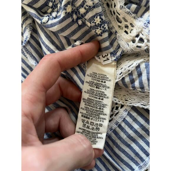 NWOT Free People Sunny Day Embroidered Striped Dress - Picture 12 of 16